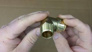 SharkBite 3/4 x 3/4 MNPT 90-degree PEX tube pipe fitting from Home Depot U286LFA