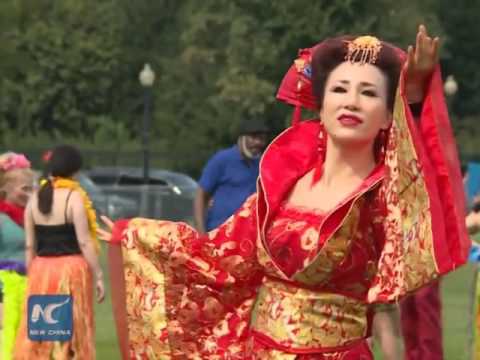 Flash mob staged near White House in celebration of tourism year