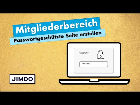 passwortgeschützter Bereich für deine Jimdo Website. Erstelle einen Member Bereich oder ein Intranet