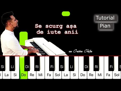 Se scurg asa de iute anii TUTORIAL PIAN + PARTITURA (Incepatori) Opris Ovidiu - Cristian Chifan