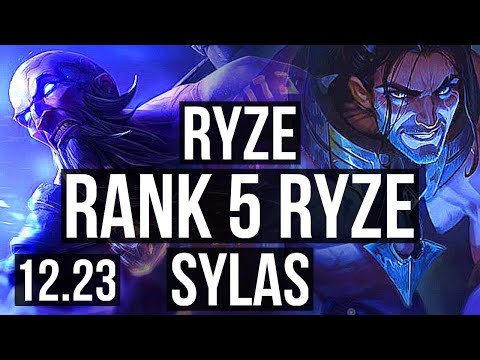 RYZE vs SYLAS (MID) | Rank 5 Ryze | EUW Challenger | 12.23
