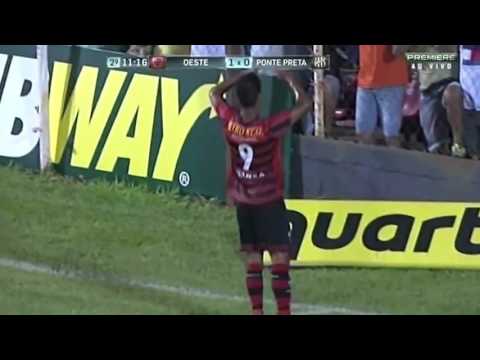 Gols - Oeste 3x1 Ponte Preta – Campeonato Paulista – 30/01/2016 – HD