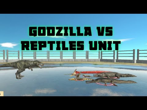 Godzilla vs All Units (Reptiles) - Animal Revolt Battle Simulator