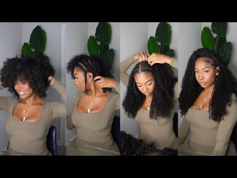 installing curly clip ins | perfect texture match,...