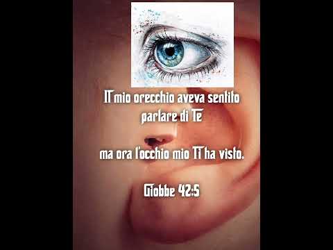 VEDERE È MEGLIO CHE UDIRE! - Giobbe 42:5