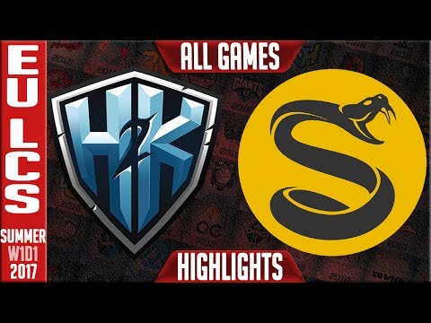 H2K vs Splyce ALL GAMES Highlights - EU LCS Summer Split 2017 W1D1 - H2K vs SPY
