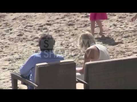 Léa Seydoux and Edouard Baer at the Nikki Beach in Cannes