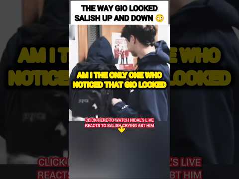 The WAY Gio LOOKED Salish Matter up and down?😳🥺 #nalish #shorts #trending #love #funny #video #cute