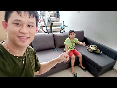 Merakit kursi Friheten dari IKEA