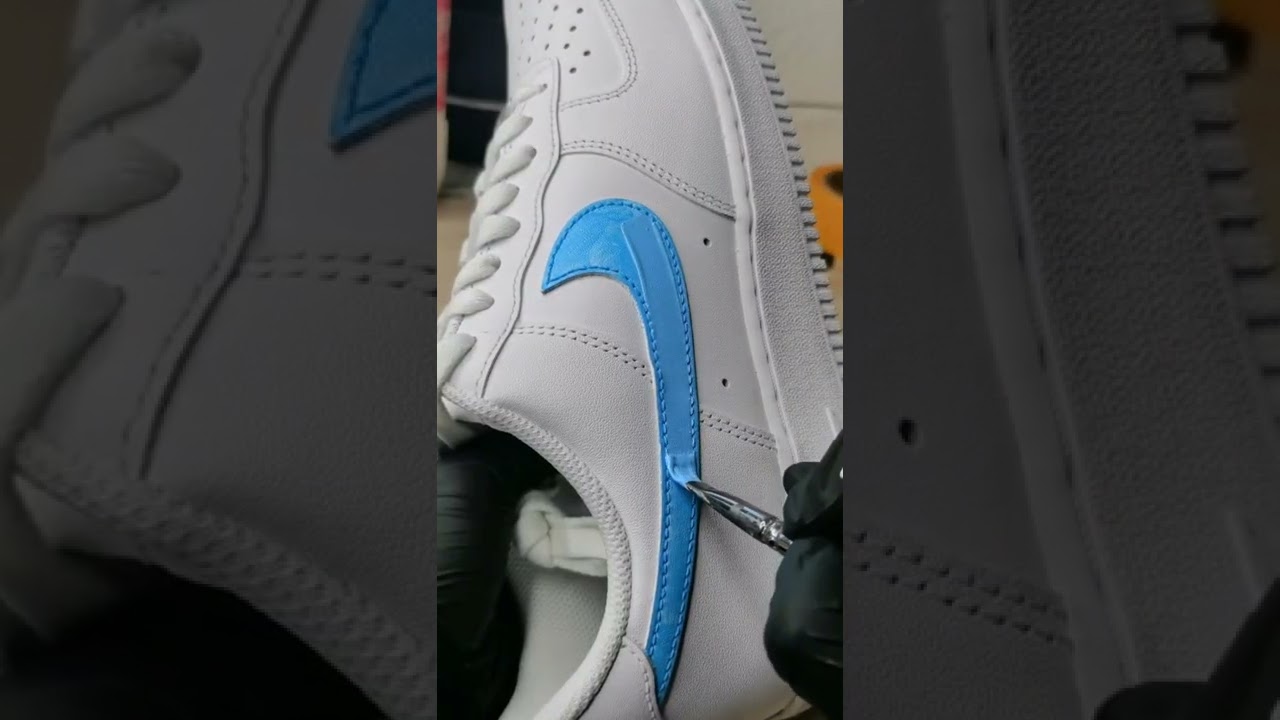 Customização 12 - Tênis Air force Nike Branco #Shorts