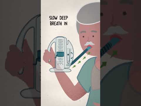 How to use an incentive spirometer #shorts #pneumonia  TVASurg