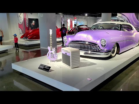 Walking tour of the Petersen Automotive Museum in Los Angeles California USA