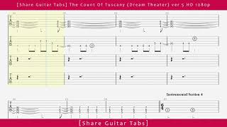 Download lagu [Share Guitar Tabs] The Count Of Tuscany (Dream Theater) ver 5 HD 1080p mp3
