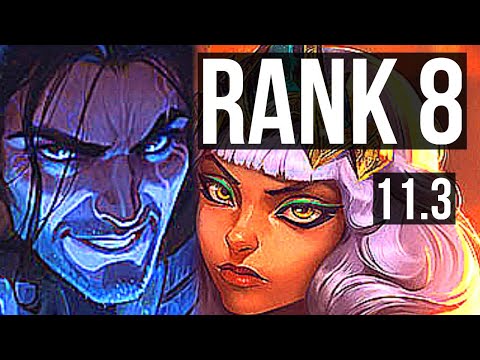 SYLAS vs QIYANA (MID) | Rank 8, 5/2/7 | KR Challenger | v11.3