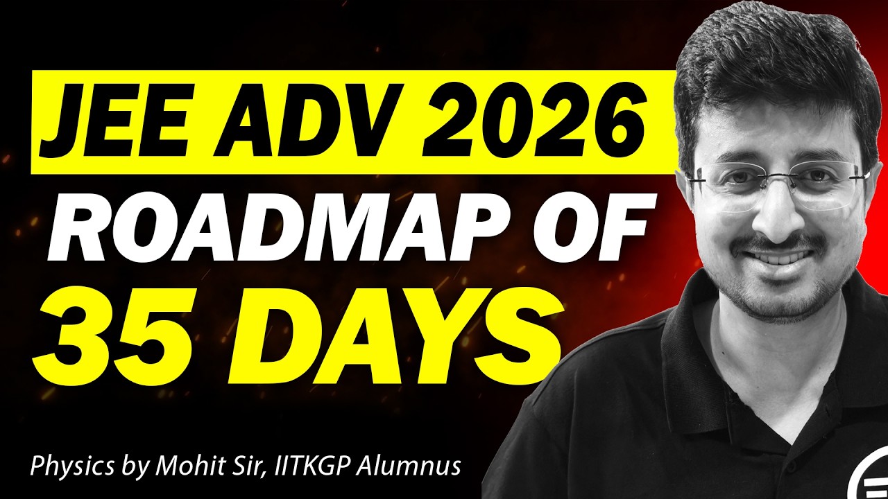 JEE Advanced 2026 - 35 Days Roadmap | +80 Marks in Physics | A Seat in IIT | Eduniti | Mohit Sir