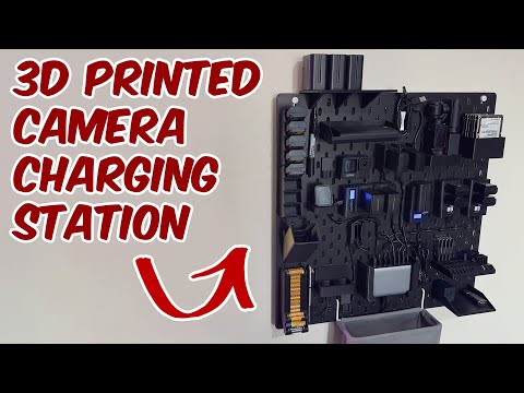 3D Printing a camera charging station using an IKEA SKADIS board