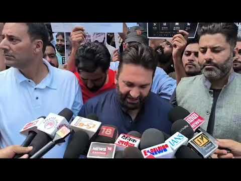 Apologize to Kashmiris " People's Conference Protests Against Mehbooba Mufti Over Jantar Mantar Remarks.