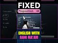 Fixed Preposition 44 English With Rani Ma Am