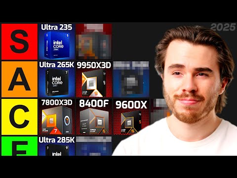 The ULTIMATE Gaming CPU Tier List for 2025!