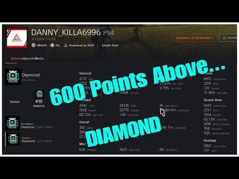 600 Points Above in the first week : Ps4 Diamond - Ranked highlights - Rainbow Six Siege