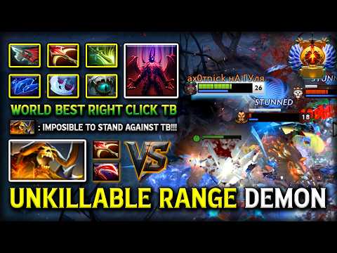 UNKILLABLE RANGE DEMON CARRY Terrorblade Max Slotted Build Facing Against Skeleton Gank Clinkz DotA2