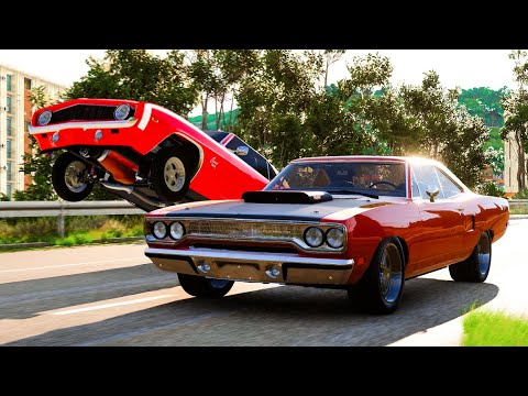 Realistic Drag Racing Crashes #9 - BeamNG Drive