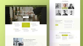 How To Design Funeral Home Website Free In WordPress With Elementor