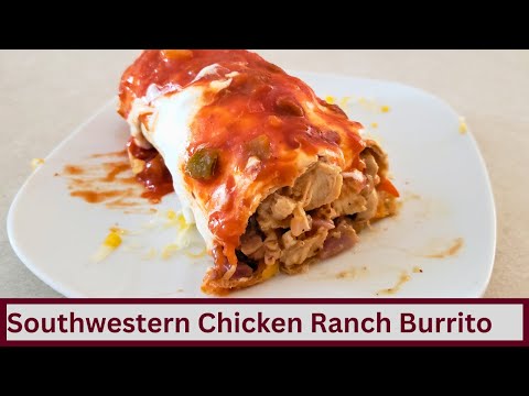 15 Minute Keto Southwestern Chicken Ranch Burritos (Nut Free and Gluten Free)