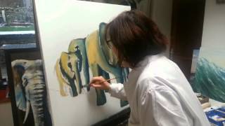 preview picture of video 'Peinture à l'huile de Muriel Laporte en time-lapse'