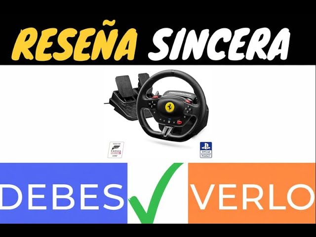 Vídeo relacionado con Thrustmaster T98 Ferrari 296 GTB Edition - Volante para PS5, PS4 y PC (Sistema Bungee Cord de Resistencia Lineal, Levas de Cambio Magnéticas, Incluye Pedales) Licencia Oficial Ferrari