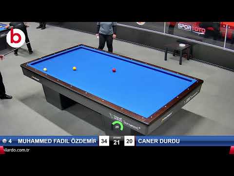 MUHAMMED FADIL ÖZDEMİR & CANER DURDU Bilardo Maçı - 2022 ERKEKLER 1.ETAP-FİNAL GRUBU 1/32