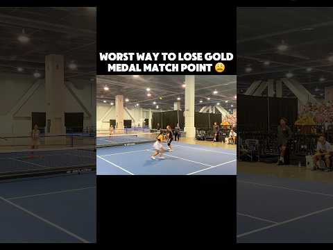 Worst way to lose gold medal point in pickleball history 😩