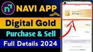 Navi App me Gold Purchase & Sell kaise kare 2024 | Navi Digital Gold Kaise kharide aur Sell Karein