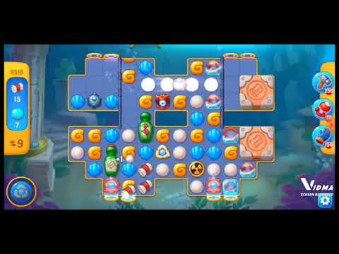 Fishdom. 9515 level no boosters and diamonds. 17 moves
