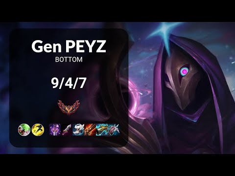 Gen Peyz Jhin vs Varus BOTTOM - KR GRANDMASTER Patch 13.24