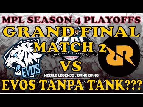 EVOS VS RRQ MATCH 2 GRAND FINAL - MPL SEASON 4 PLAYOFFS DAY 2 - MOBILE LEGENDS | GEMBOR GAMING