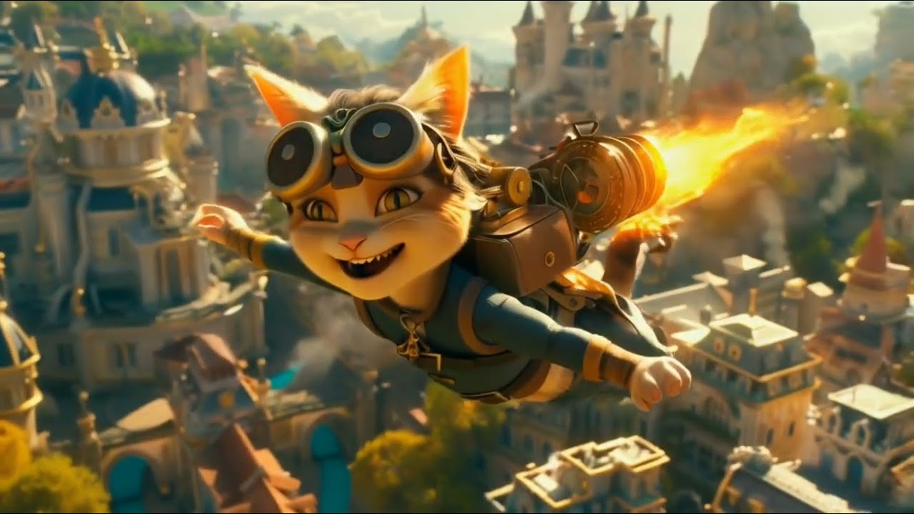 Steampunk Cats - AI Animation