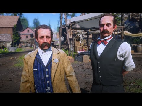 Sheriff Malloy Punishes Serial Killer in Red Dead Redemption 2 NPC Fights Battle Creator Mod
