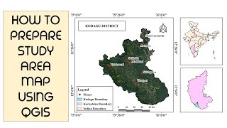 Download the video "Study area Map using QGIS | Study Area Location Map Preparation | QGIS for beginners - Tutorials |"