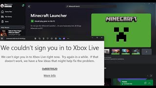 Fix Minecraft Launcher/Minecraft Game Login Error 0x80070520 We Couldn