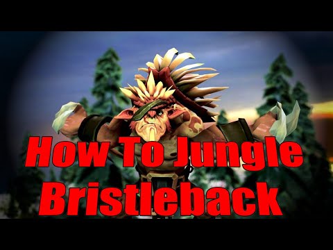 DoTa 2 How To Jungle Bristleback Patch 7.28 fast Midas, Farm Ancient