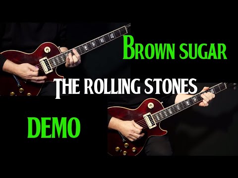 how to play "Brown Sugar" on guitar by the Rolling Stones | electric guitar lesson tutorial | DEMO