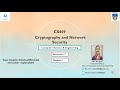 CS 409 CNS module 1   Differential and linear cryptanalysis