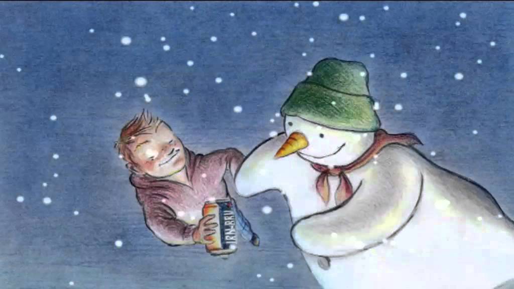 IRN-BRU Snowman Advert - YouTube