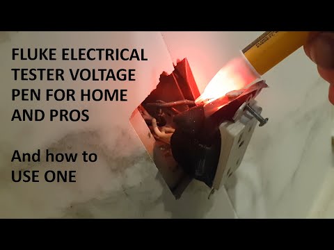 How to Use FLUKE Non Touch Voltage Tester - Fluke 1AC-A1-II VoltAlert Non-Contact Voltage Tester