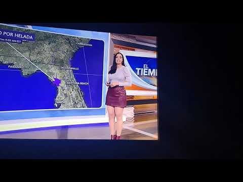 Robmarie Olea Sexy Legs OutFit El Tempo Despierta America