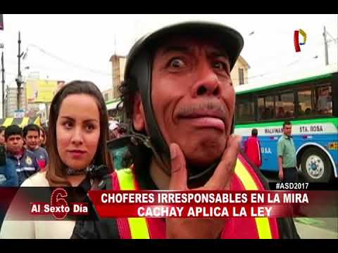 Choferes irresponsables en la mira del 'capitán' Cachay