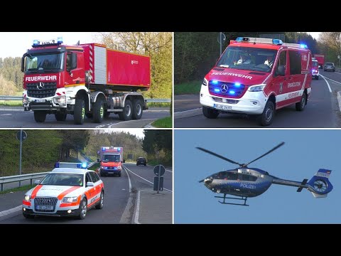 [Großer Waldbrand] 500 Einsatzkräfte proben den Ernstfall bei Großübung in Olpe