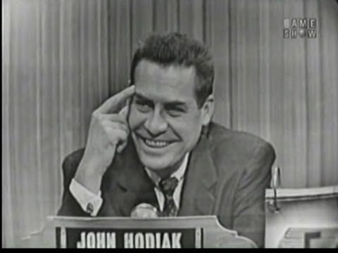 What's My Line? - John Hodiak; David Wayne [panel] (Feb 7, 1954)