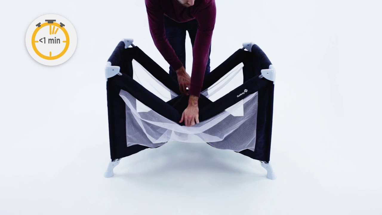 Lit parapluie Soft Dreams de Safety 1st idéal pour voyager, léger et compact